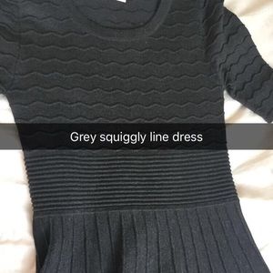 Grey line dress